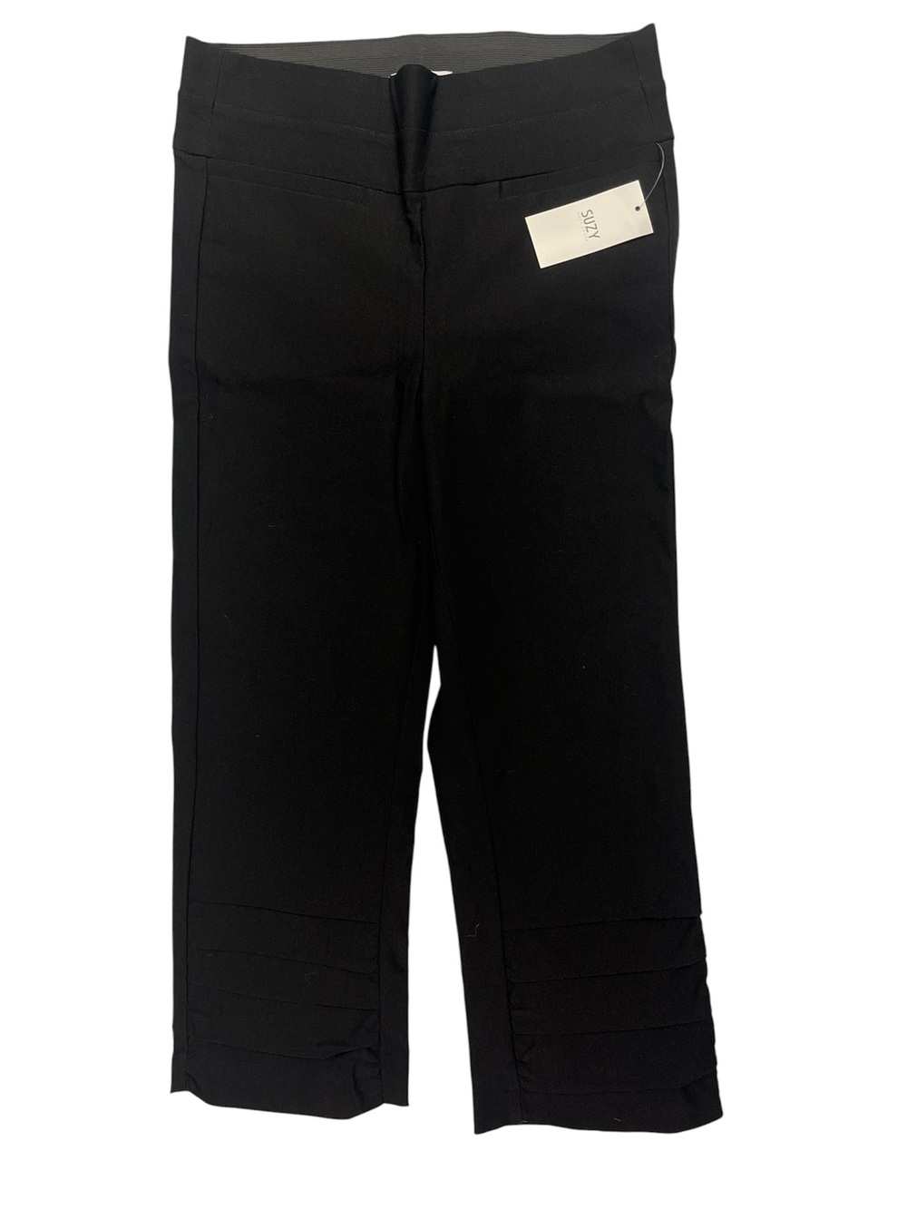 Black Suzy shier Cropped Ponte Pants